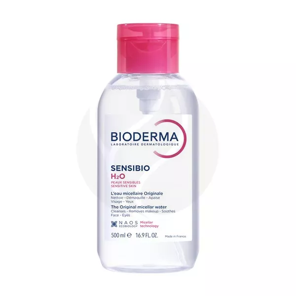 Изображение товара Bioderma Sensibio H2O мицеллярная вода с помпой, 500мл Изображение товара Bioderma Sensibio H2O мицеллярная вода с помпой, 500мл