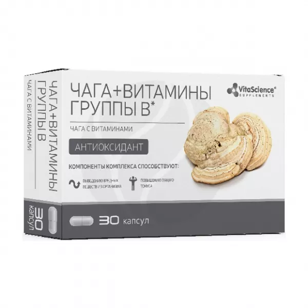 Vitascience Чага c витаминами капсулы, №30