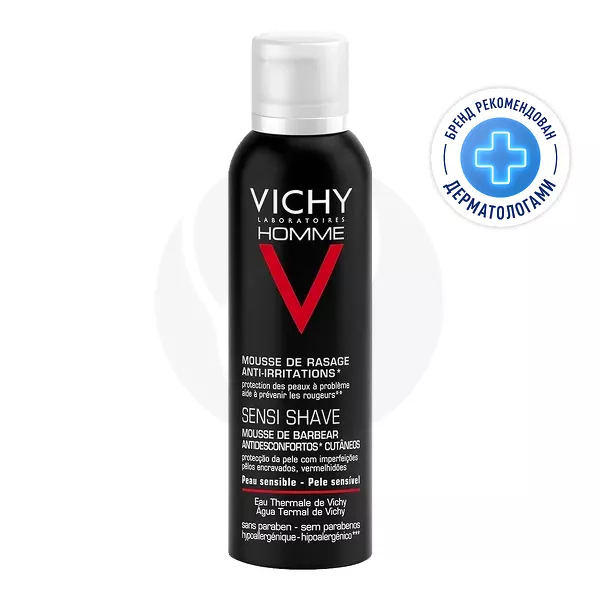 Изображение товара Vichy Homme пена для бритья для мужчин против раздражения кожи, 200мл Изображение товара Vichy Homme пена для бритья для мужчин против раздражения кожи, 200мл