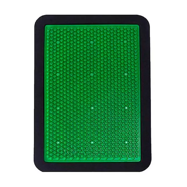 Изображение товара Аппликатор Кузнецова коврик акупунктурный металломагнитный на мягкой подложке зеленый 15*22см, №1