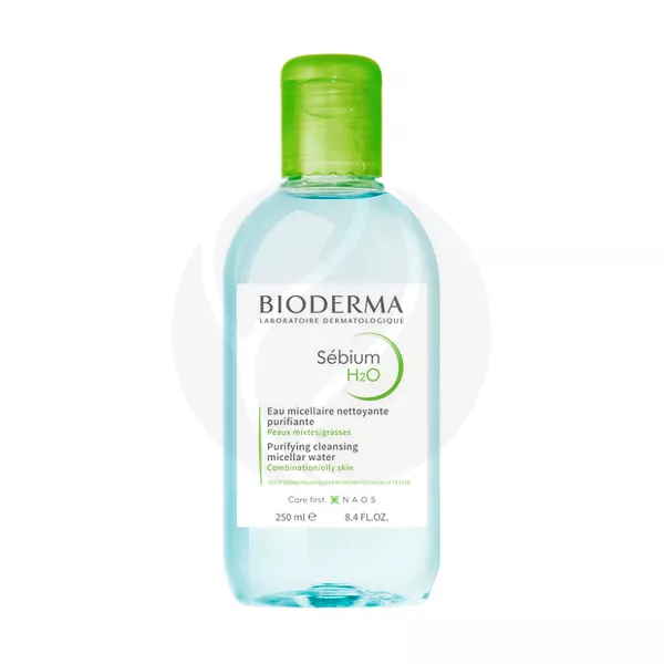 Изображение товара Bioderma Sebium H2O мицеллярная вода, 250мл Изображение товара Bioderma Sebium H2O мицеллярная вода, 250мл