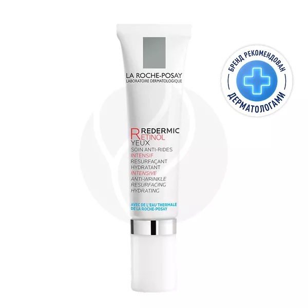 Изображение товара La Roche-Posay Redermic Retinol Yeux крем-гель для кожи вокруг глаз против морщин, мешков и темных кругов, 15мл Изображение товара La Roche-Posay Redermic Retinol Yeux крем-гель для кожи вокруг глаз против морщин, мешков и темных кругов, 15мл