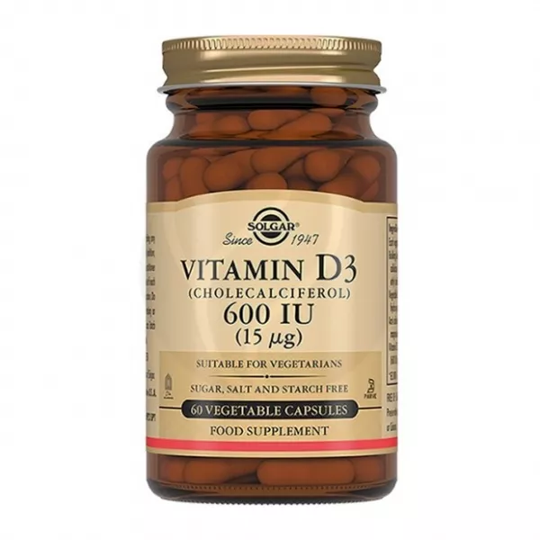 Изображение товара Solgar Витамин D3 600 МЕ капсулы 120 штук