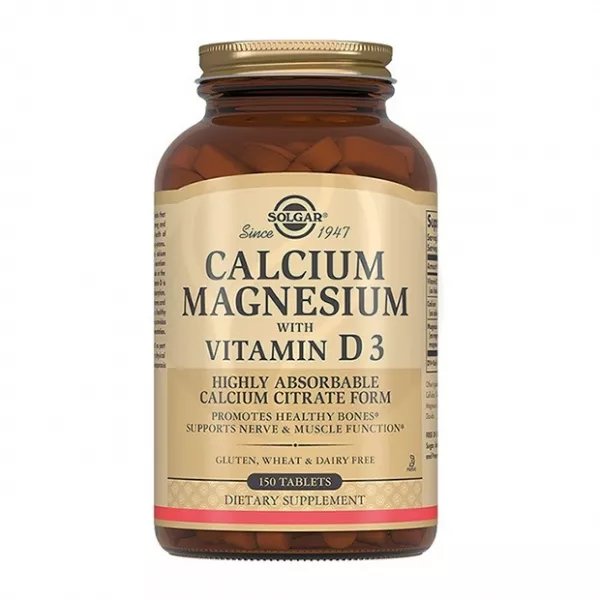 Изображение товара Кальций-Магний с витамином D3 таблетки для поддержания костей 150 шт Solgar