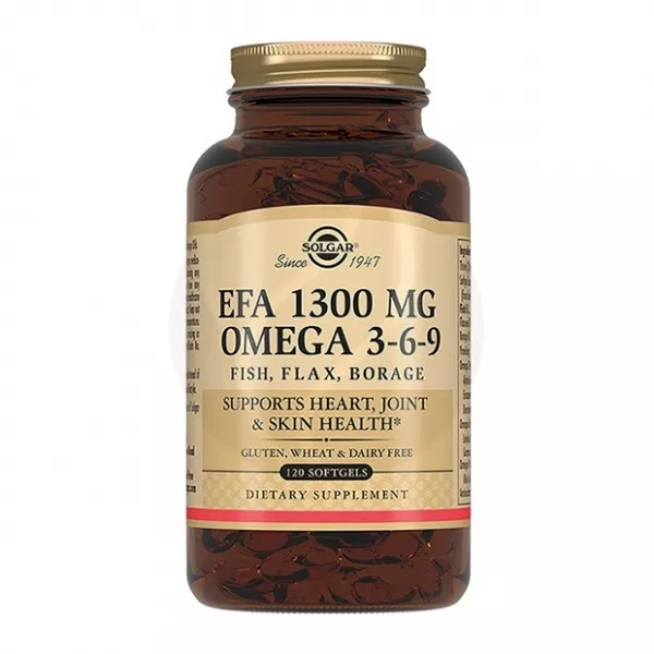 Изображение товара Solgar Комплекс жирных кислот Омега 3-6-9 капсулы 120 шт для здоровья кожи и волос