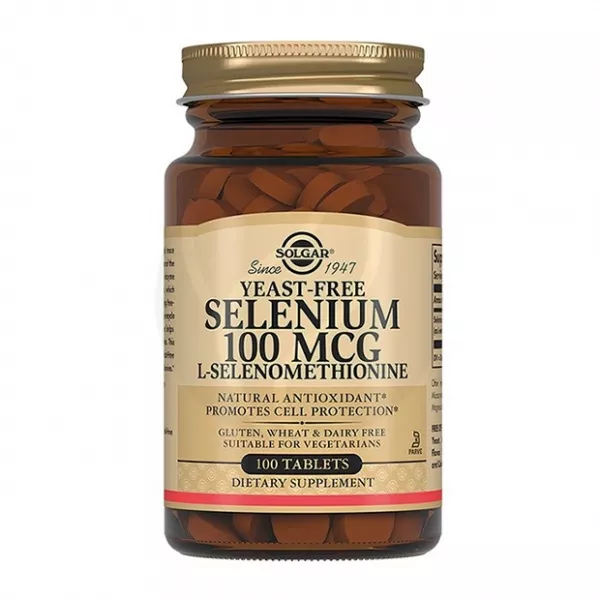 Изображение товара БАД Селен таблетки 100 мкг Solgar, 100 шт - антиоксидант, здоровье сердца и репродуктивная функция