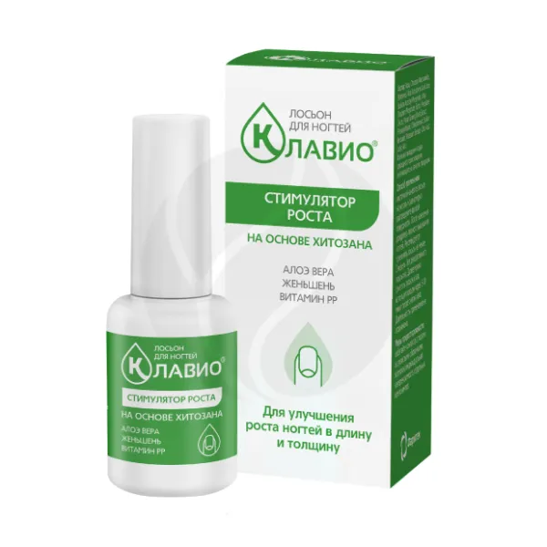 Изображение товара Клавио Лосьон для ногтей стимулирует рост и укрепление 20мл Изображение товара Клавио Лосьон для ногтей стимулирует рост и укрепление 20мл
