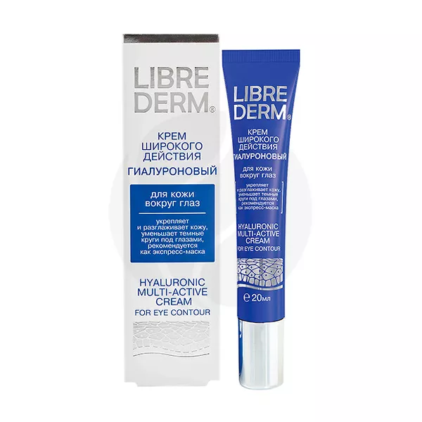 Изображение товара Librederm Hyaluronic крем широкого действия для кожи вокруг глаз, 20мл