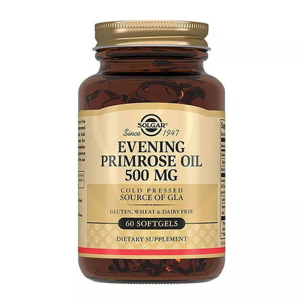 Изображение товара Solgar Масло примулы вечерней капсулы 500мг, №60 Изображение товара Solgar Масло примулы вечерней капсулы 500мг, №60