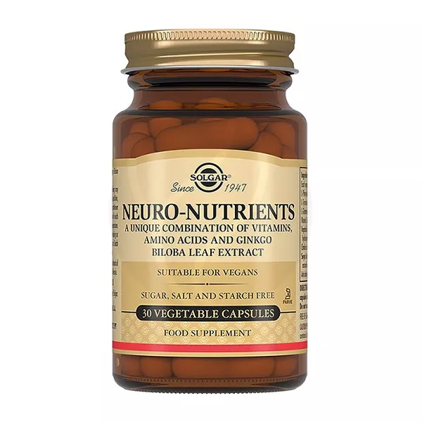 Изображение товара Solgar Неронутриентс капсулы No30 - биологическая активная добавка для поддержки когнитивных функций Изображение товара Solgar Неронутриентс капсулы No30 - биологическая активная добавка для поддержки когнитивных функций