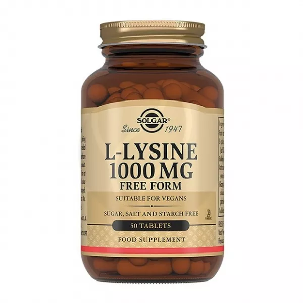 Изображение товара Solgar L-лизин таблетки 1000мг 50 шт для иммунной системы здоровье