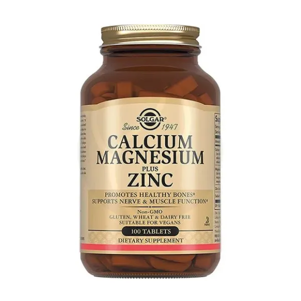 Изображение товара Solgar Кальций-Магний-Цинк таблетки №100 для укрепления костей и здоровья