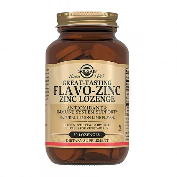 Solgar Флаво-Цинк пастилки 23мг, №50