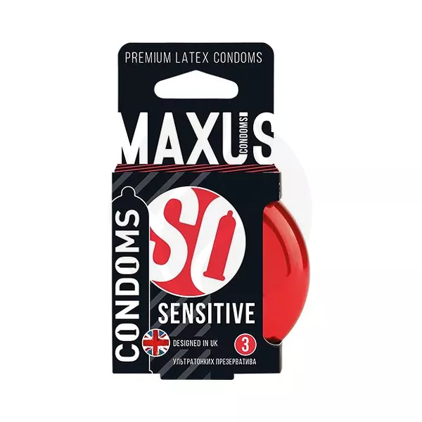 Изображение товара Maxus Sensitive презервативы ультратонкие, 3шт Изображение товара Maxus Sensitive презервативы ультратонкие, 3шт