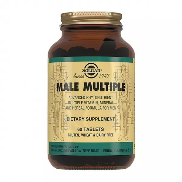 Изображение товара Мультивитамины и минералы для мужчин Solgar, 60 таблеток, поддержка здоровья и энергии