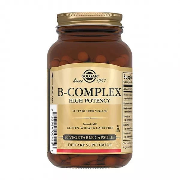 Изображение товара Solgar В-комплекс капсулы 50 шт витаминный комплекс и растительный экстракт