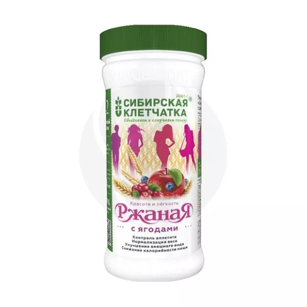 Изображение товара Сибирская клетчатка Ржаная с ягодами 350г натуральный продукт здорового питания