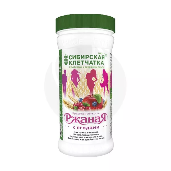 Изображение товара Сибирская клетчатка Ржаная с ягодами 350г натуральный продукт здорового питания