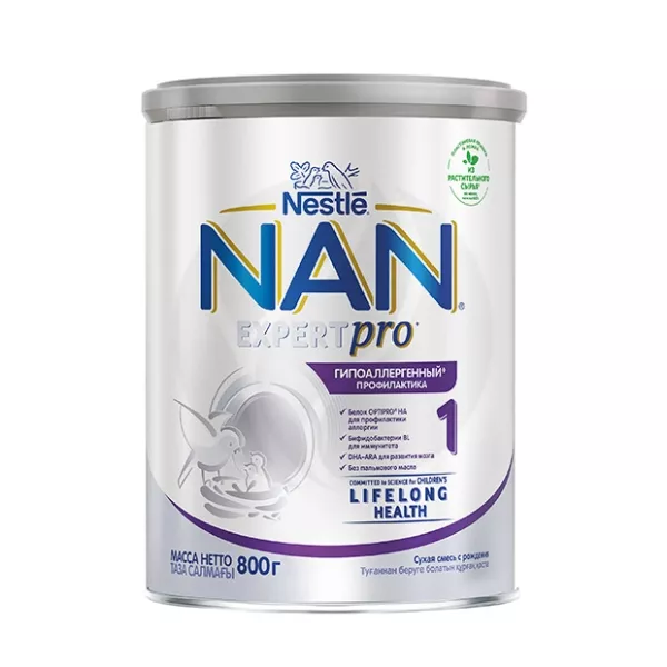 Изображение товара Nestle NAN 1 гипоаллергенный сухая смесь (0+), 800г Изображение товара Nestle NAN 1 гипоаллергенный сухая смесь (0+), 800г