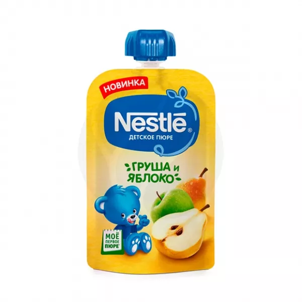 Nestle пюре груша и яблоко (5+ мес), 90г