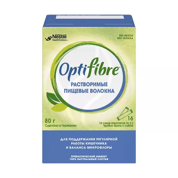 Изображение товара OptiFibre порошок для приема внутрь, 5 г, 16 саше, Германия
