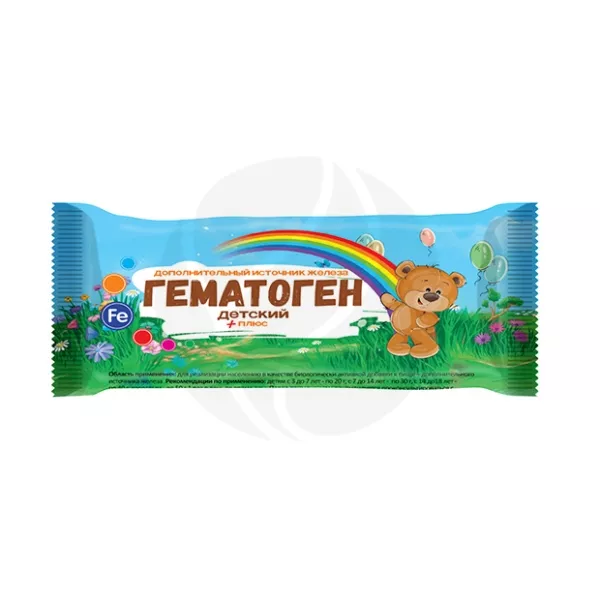 Гематоген детский плюс (3+лет), 50г