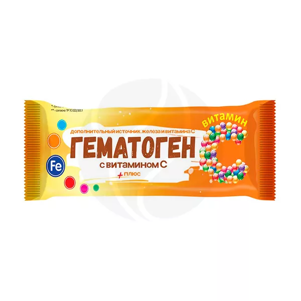 Изображение товара Гематоген с витамином С плюс 50гр - укрепление иммунитета и повышение гемоглобина Изображение товара Гематоген с витамином С плюс 50гр - укрепление иммунитета и повышение гемоглобина