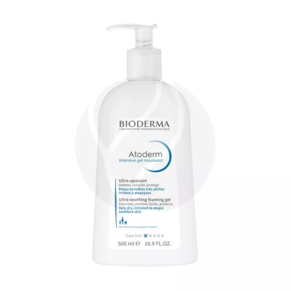Bioderma Atoderm Intensive очищающий гель для сухой кожи (0+мес.), 500мл