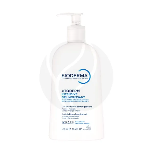 Изображение товара Bioderma Atoderm Intensive гель очищающий для сухой и атопичной кожи 500 мл Изображение товара Bioderma Atoderm Intensive гель очищающий для сухой и атопичной кожи 500 мл