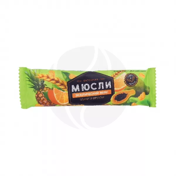 Изображение товара Батончик мюсли Экзотический микс в йогурте с витамином С, 25г