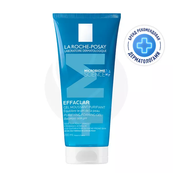 Изображение товара Мягкий очищающий гель для жирной кожи Effaclar La Roche-Posay 200 мл Изображение товара Мягкий очищающий гель для жирной кожи Effaclar La Roche-Posay 200 мл