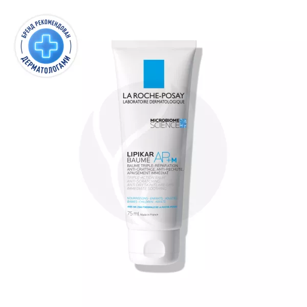 Изображение товара La Roche-Posay Lipikar AP+M Липидовосполняющий увлажняющий бальзам для лица и тела, 75мл