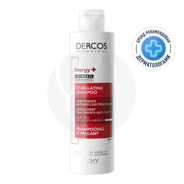 Изображение товара Vichy Dercos Energy+ тонизирующий шампунь против выпадения и истончения волос 200мл