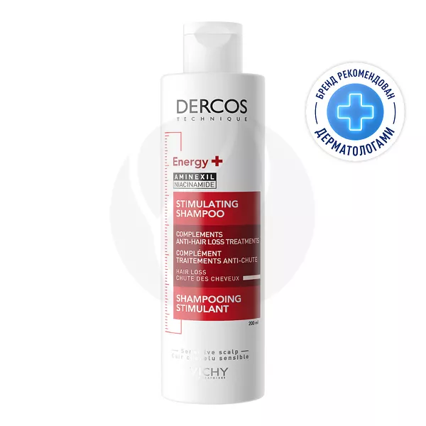 Изображение товара Vichy Dercos Energy+ Aminexil тонизирующий шампунь для укрепления волос 200 мл