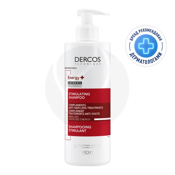 Изображение товара Vichy Dercos Energy+ 400 мл - Тонизирующий шампунь от выпадения волос