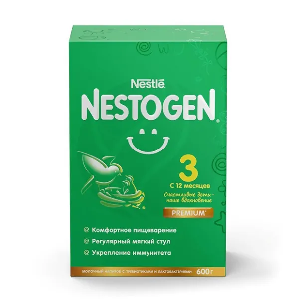 Изображение товара Nestle Nestogen 3 сухая молочная смесь для детей 12+ мес 600г