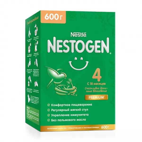 Изображение товара Nestle Nestogen 4 сухой молочный напиток для детей 600 г