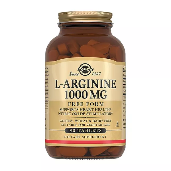 Изображение товара Solgar L-аргинин таблетки 1000мг 90 шт для сердца и спортсменов