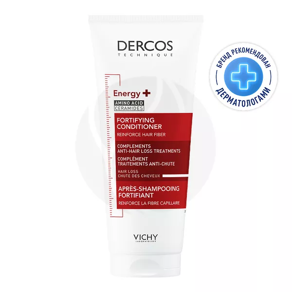 Изображение товара Vichy Dercos Aminexil Energy+ Тонизирующий кондиционер против выпадения волос 200мл Изображение товара Vichy Dercos Aminexil Energy+ Тонизирующий кондиционер против выпадения волос 200мл