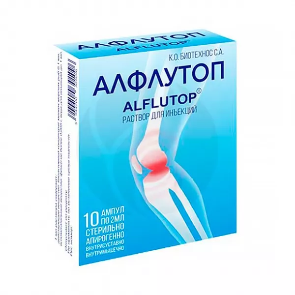 Изображение товара Алфлутоп раствор для инъекций 2 мл No10 - природный хондропротектор для суставов