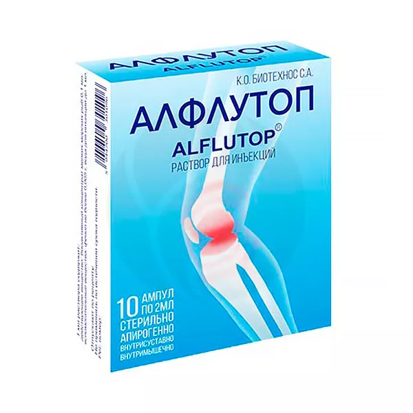 Изображение товара Алфлутоп раствор д/инъекций, 2мл №10 Изображение товара Алфлутоп раствор д/инъекций, 2мл №10