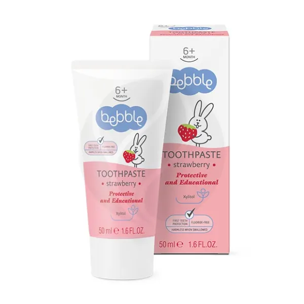 Изображение товара Bebble зубная паста со вкусом клубники (6+ мес), 50мл