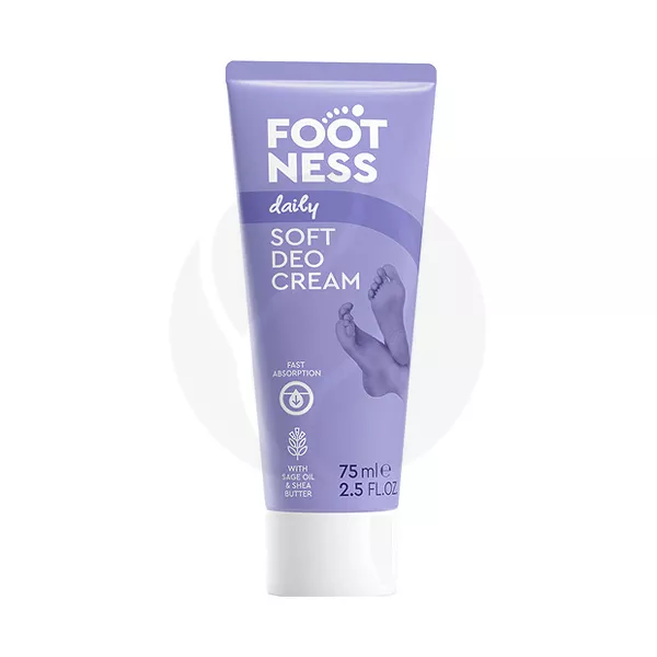 Изображение товара Footness Смягчающий Део-крем для ног 3в1, 75мл Изображение товара Footness Смягчающий Део-крем для ног 3в1, 75мл