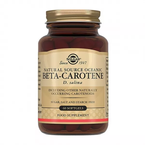 Изображение товара Бета-Каротин из океанической водоросли D.Salina капсулы 7 мг, 60 шт от Solgar