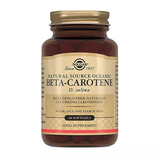 Изображение товара Solgar Бета-Каротин из океанической водоросли D.Salina капсулы 7мг, №60 Изображение товара Solgar Бета-Каротин из океанической водоросли D.Salina капсулы 7мг, №60