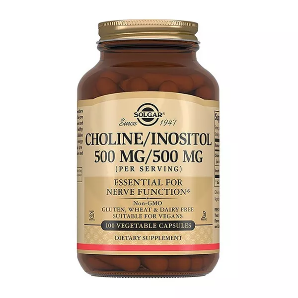 Изображение товара Solgar Холин+Инозитол капсулы 250мг+250мг, №100