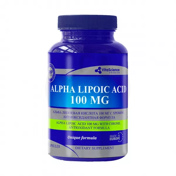 Изображение товара Vitascience Premium Альфа-липоевая c хромом капсулы 100мг, №30