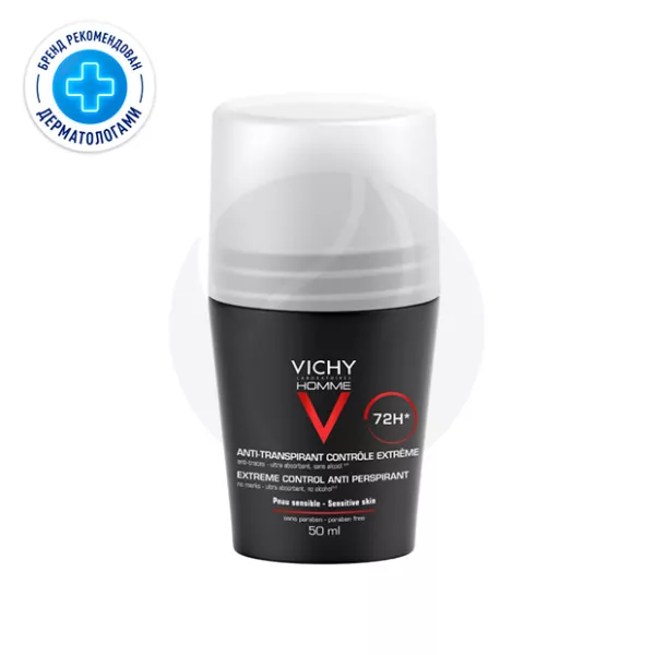 Изображение товара Vichy Homme Дезодорант мужской от пота 72 часа гипоаллергенный 50мл