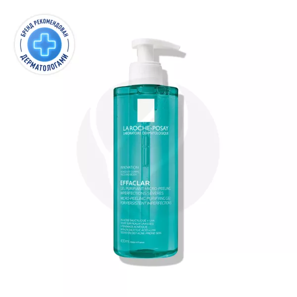 La Roche-Posay Effaclar гель микроотшелушивающий очищающий, 400мл ...