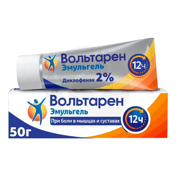 Изображение товара Вольтарен Эмульгель гель д/наружн. прим. 2%, 50г Изображение товара Вольтарен Эмульгель гель д/наружн. прим. 2%, 50г
